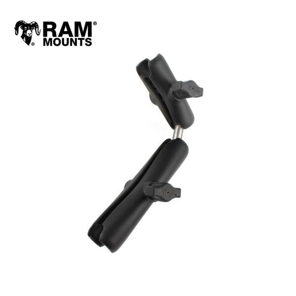 【即納】 ラムマウント RAM-B-201-201U-C 1インチボール ミディアムアーム ロングアーム ダブルボール 魚探 延長 二股 ジョイント RAMマウント RAM MOUNTS 正規代理店