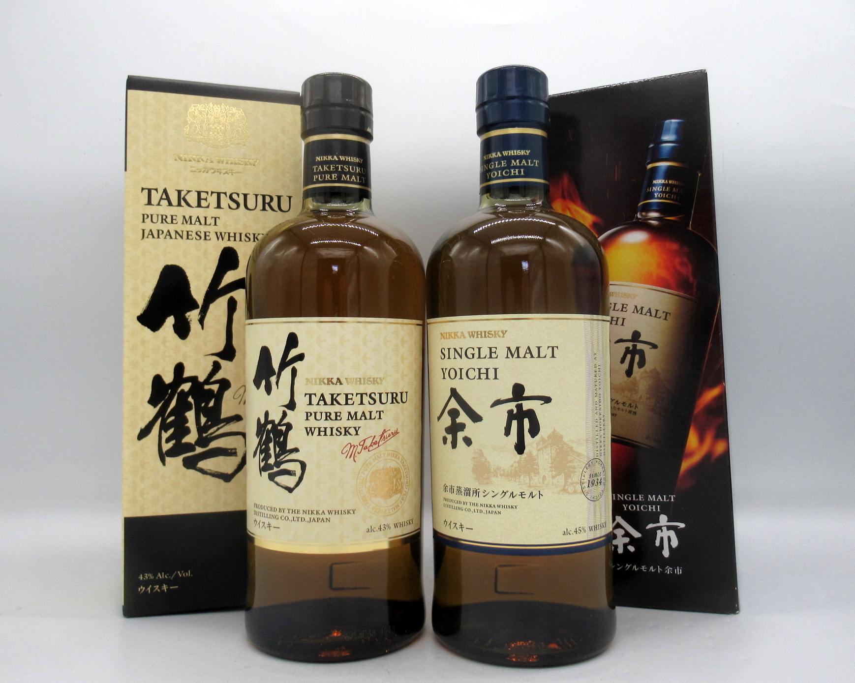 楽天市場】【ラッピング無料】竹鶴 白ラベル/余市 NV 700ml 2本箱入 
