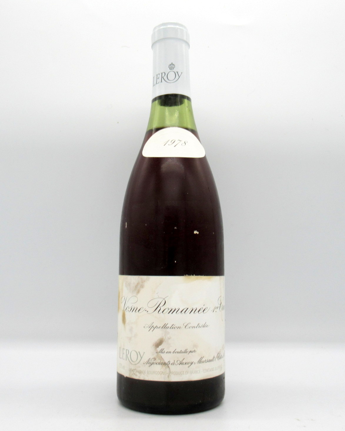 【4品以上3％OFFクーポン】【ポイント1倍】メゾン・ルロワ　[1978]　ヴォーヌ・ロマネ　プルミエ・クリュ　750ml 【AM93】【昭和53年】【ラルー・ビーズ・ルロワ】【赤ワイン】【フランス】【ブルゴーニュ】