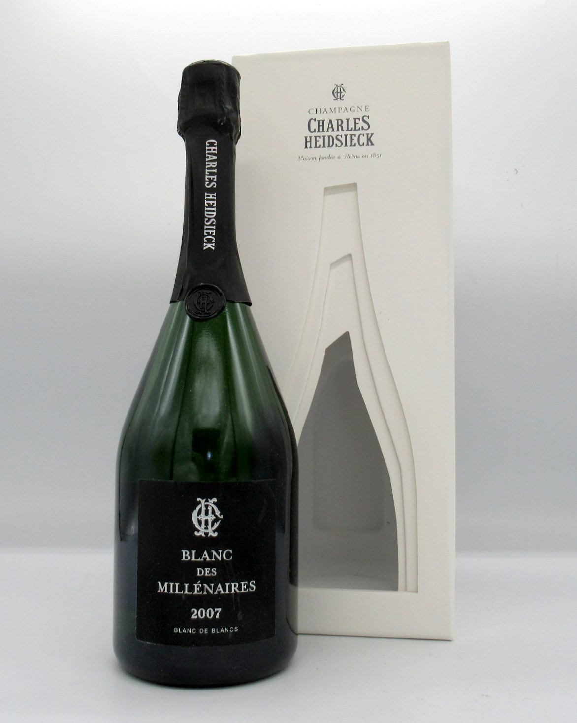 【4品以上3％OFFクーポン】【ポイント1倍】シャルル・エドシック　[2007]　ブラン・デ・ミレネール　750ml　BOX付 【WineEnthusiast97 WA95+ WS94】【辛口】【シャンパーニュ】【ワイン】【シャルドネ】【フランス】（Charles Heidsieck）