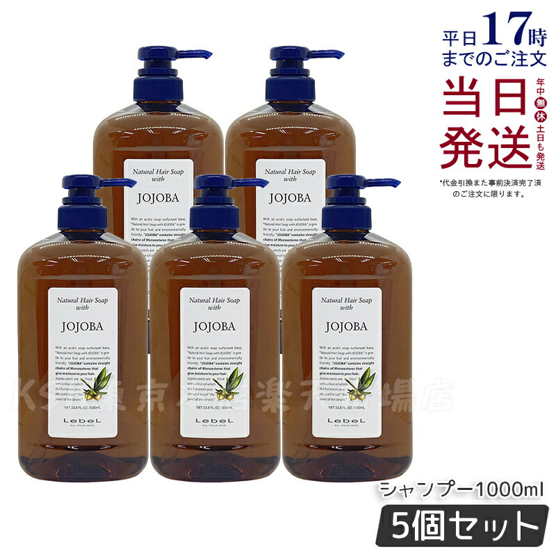 【2個仕掛ける】Lebel ルベル ナチュラルヘアソープ ウィズ ホホバ 1000ml ルベル シャンプー ウィズ JO 髪の毛シャンプー 髪 頭皮 髪の毛世話をする かわき切る 髪 不都合世話をする 美容 ノンケイ素樹脂 ふんわり 草木謂われ因縁 生まれながら構成要素 国内置き目品 貨物輸送無料