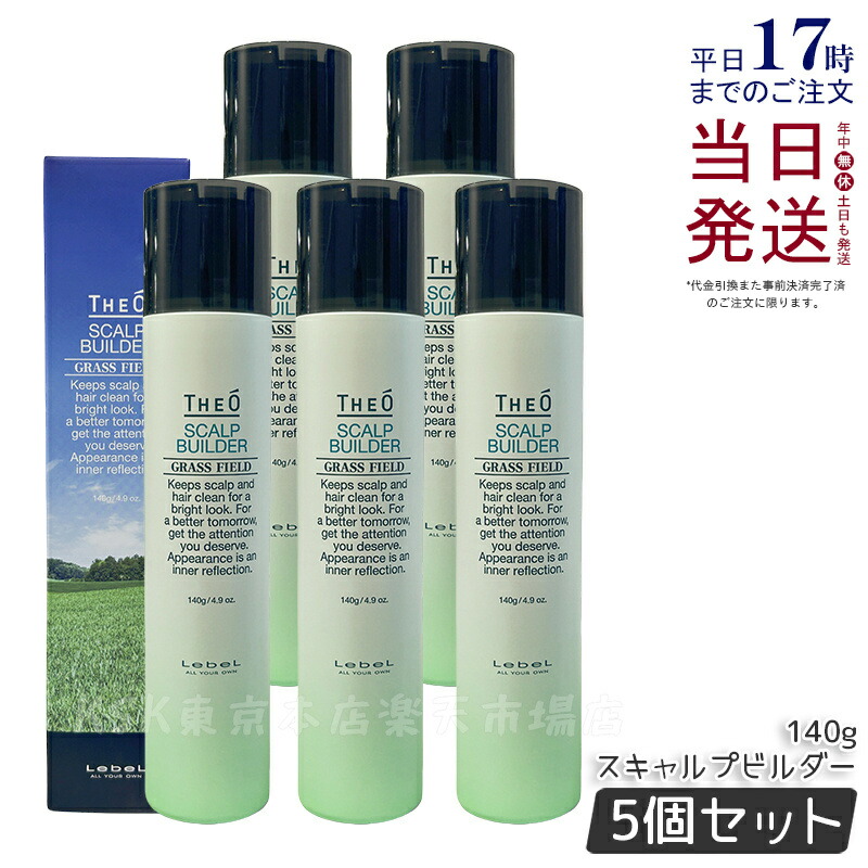 【5個セット】LebeL ルベル ジオ スキャルプビルダー 140g 育毛剤 医薬部外品 男性用育毛剤 発毛 LebeL THEO ヘアサロン専売品 国内正規品 送料無料