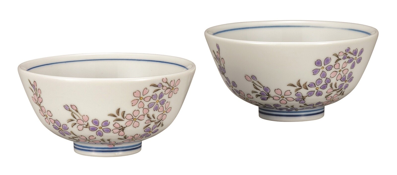 九谷焼 組飯碗 桜花文 食器 茶碗 ごはん ごはん茶碗 お茶碗 ちゃわん 茶わん 日本製 従兄弟 記念日の記念品 引出物 退職祝い 取引先 入学祝い 会社法人 部下 おばあちゃん 女性 母 女の子 ペア 和柄 還暦 結婚祝い 引き出物 海外のご友人への日本のお土産 銀婚式 最大96