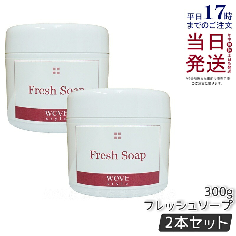 【2個セット】ウォブスタイル WOVE style ウォブスタイル フレッシュソープ 300g 濃密泡 洗顔料 正規品