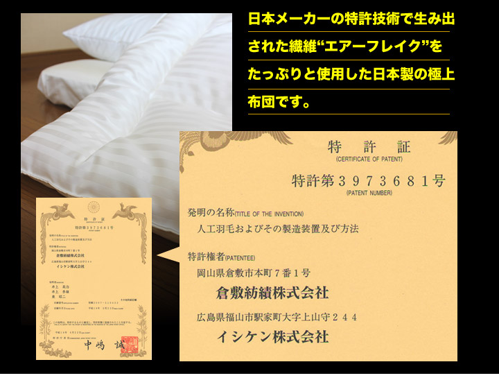 ジュニア用【【オールシーズン】エアーフレイク掛け布団2枚合わせ日本製】洗える布団ジュニア用/エアーフレイク布団ジュニア