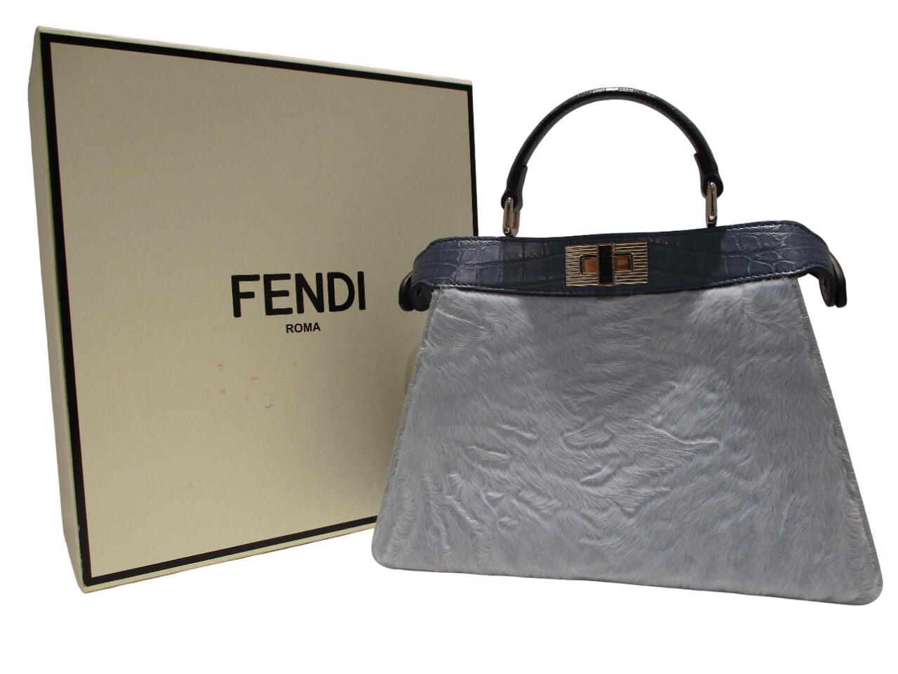 【中古･美品】FENDI フェンディ ピーカブー アイシーユー スモール 8BN327 レザー ハンドバッグ レディース｜Flawless