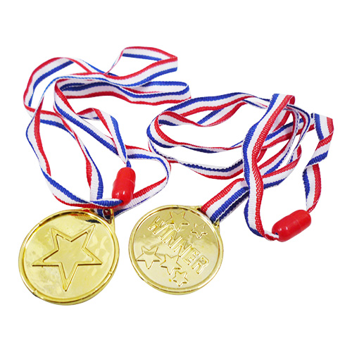 楽天市場 キラキラスター金メダル 50個 金メダル 大量買い メダル 表彰 ひも付き お祭り問屋の岸ゴム