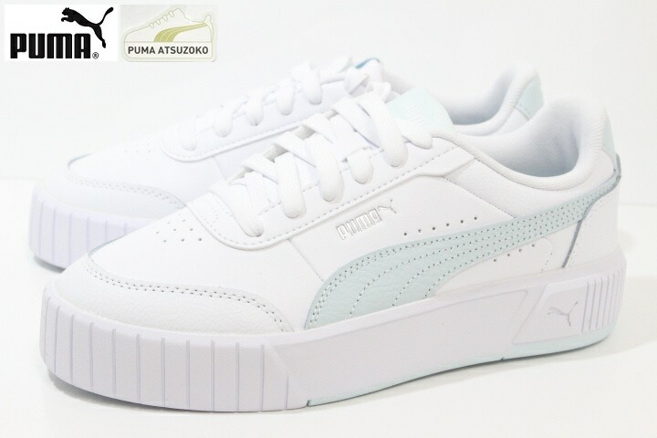【楽天市場】厚底シューズ プーマ レディース スニーカー PUMA Carina Mia 402637 05 puma white-sea ...