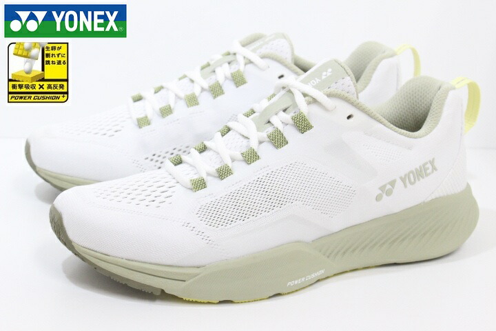 ヨネックス セーフラン フィットジョグ メン パワークッションダブル メンズ ランニングシューズ YONEX SAFERUN FITJOG MEN SHRFJ1M 797 ピスタチオ