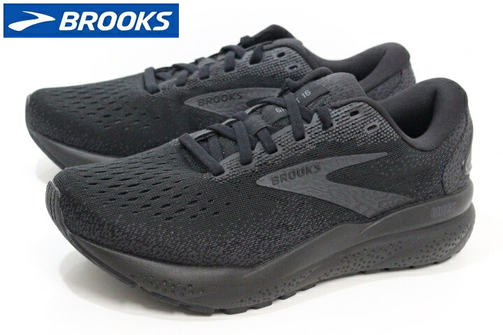 ブルックス ゴースト 幅広 レディース ランニングシューズ BROOKS Ghost 16 WIDE BRW4073 BLK