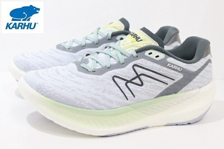 幅広 カルフ レディース ランニングシューズ Karhu WOMEN'S FUSION 4.0 HiVo KH201809 SKY WRITING/WHITE JADE
