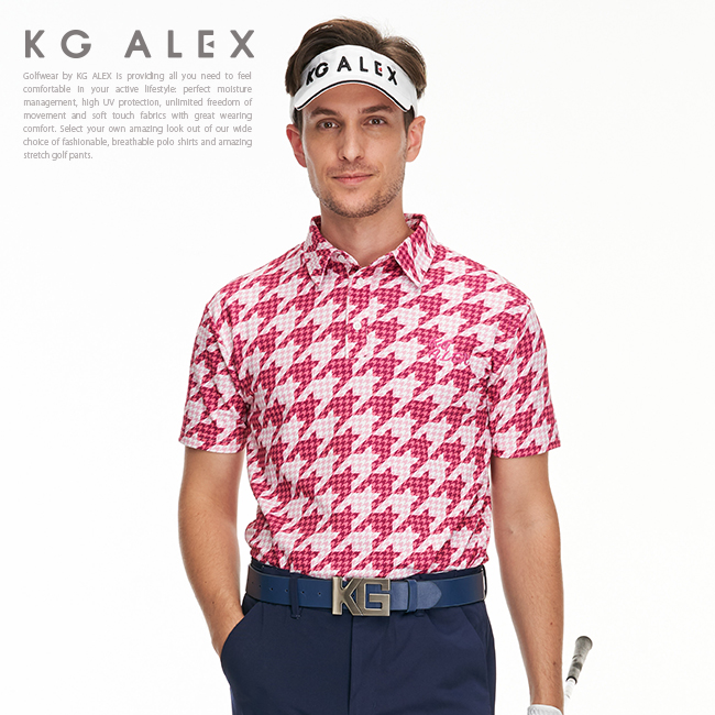 楽天市場】KG-ALEX ゴルフクラブ柄半袖ポロシャツ ゴルフウェア メンズ