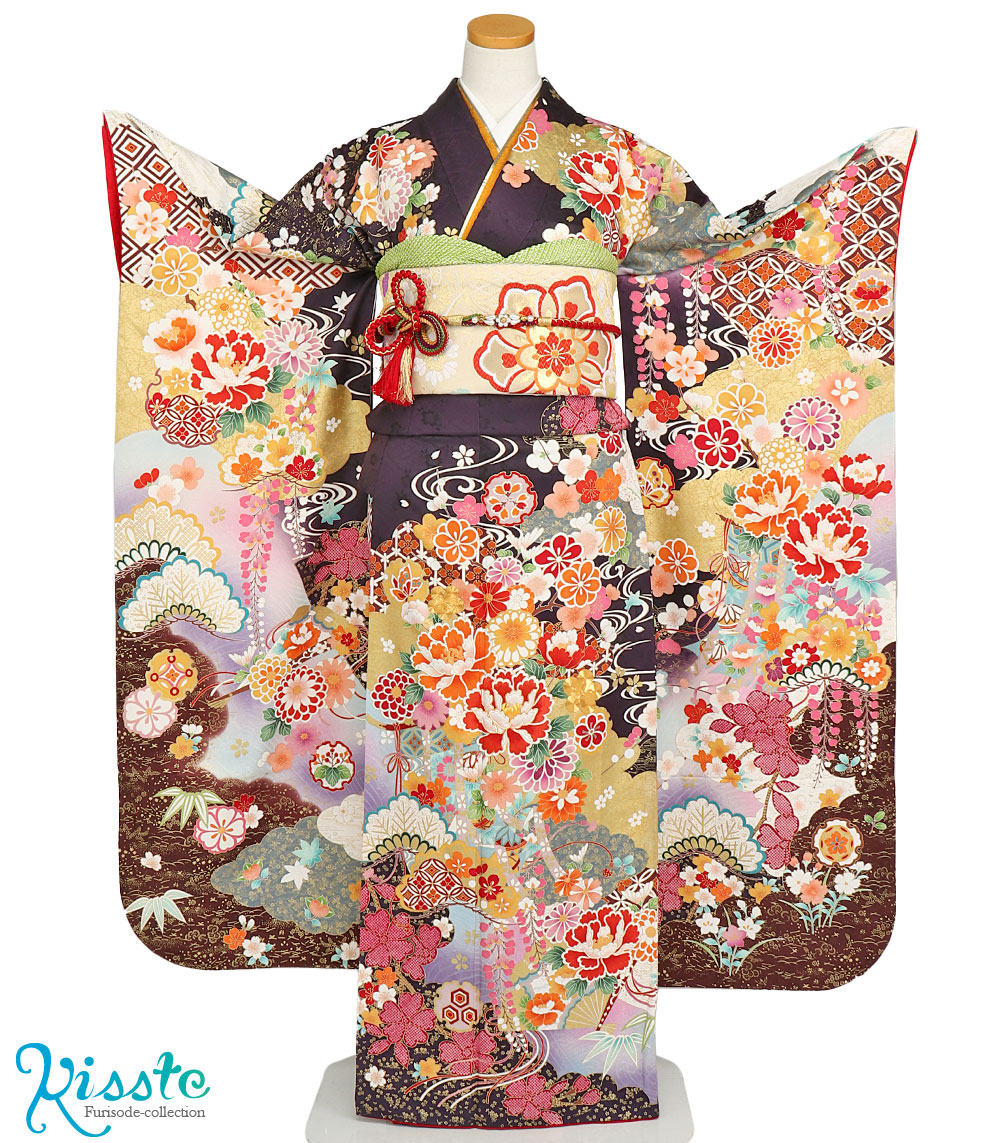 着物セット 人気急上昇 振袖 レンタル フルセット 牡丹 菊 渋紫 往復送料無料 成人式 結婚式 披露宴 結納 女性 振り袖 振袖セット 振袖レンタル 安い コスプレ レトロ プレタ 古典 豪華 正絹 レンタル Beachsidecliniccr Com