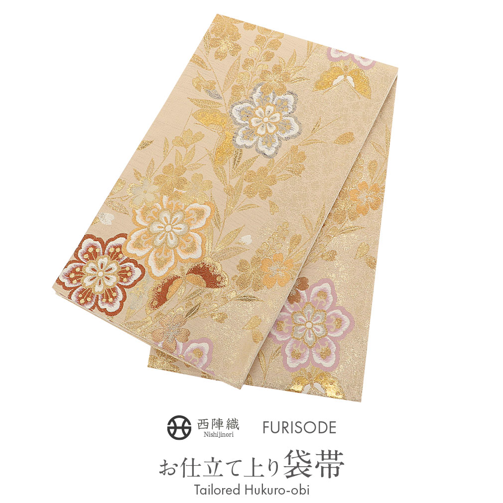 【楽天市場】袋帯 振袖用 帯 成人式 ゴールド 熨斗 桜 西陣織 大光 