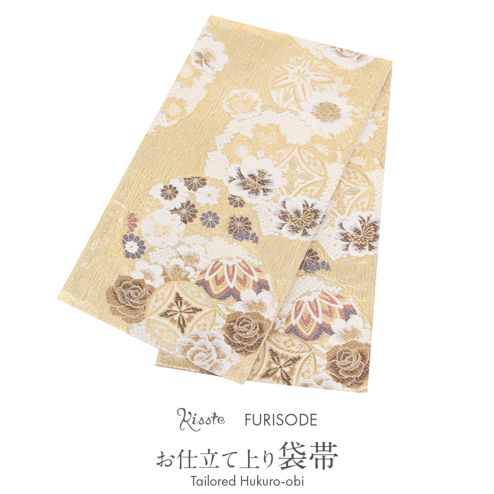 【楽天市場】袋帯 振袖用 帯 成人式 ゴールド 華紋 松 桜 西陣織 京洛 