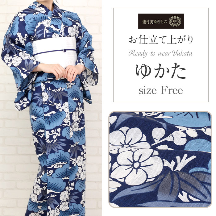 龍村美術　綿麻浴衣生地　原反 龍村美術 綿麻浴衣生地 原反 浴衣 単品 《龍村美術きもの》お