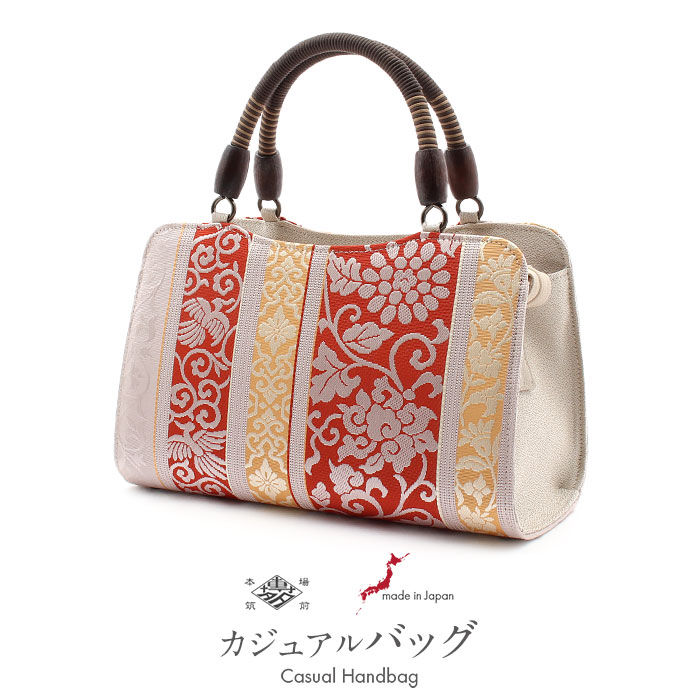 【新品未使用】和装用ハンドバッグ　織物　シルクパール シルクハンドバッグ - シルク専門店SIL-VENDER