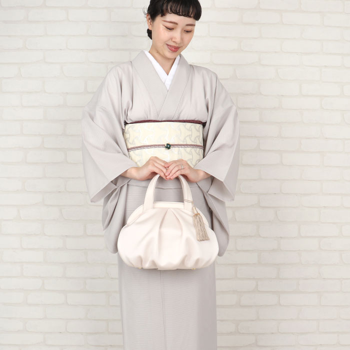 ッグ フォーマル 礼装 Kissteオリジナル インナーマグネット シルバーグレー シャンパンベージュ 日本製