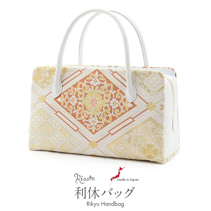 楽天市場】利休バッグ 留袖用 訪問着用 アイボリー ホワイト 白