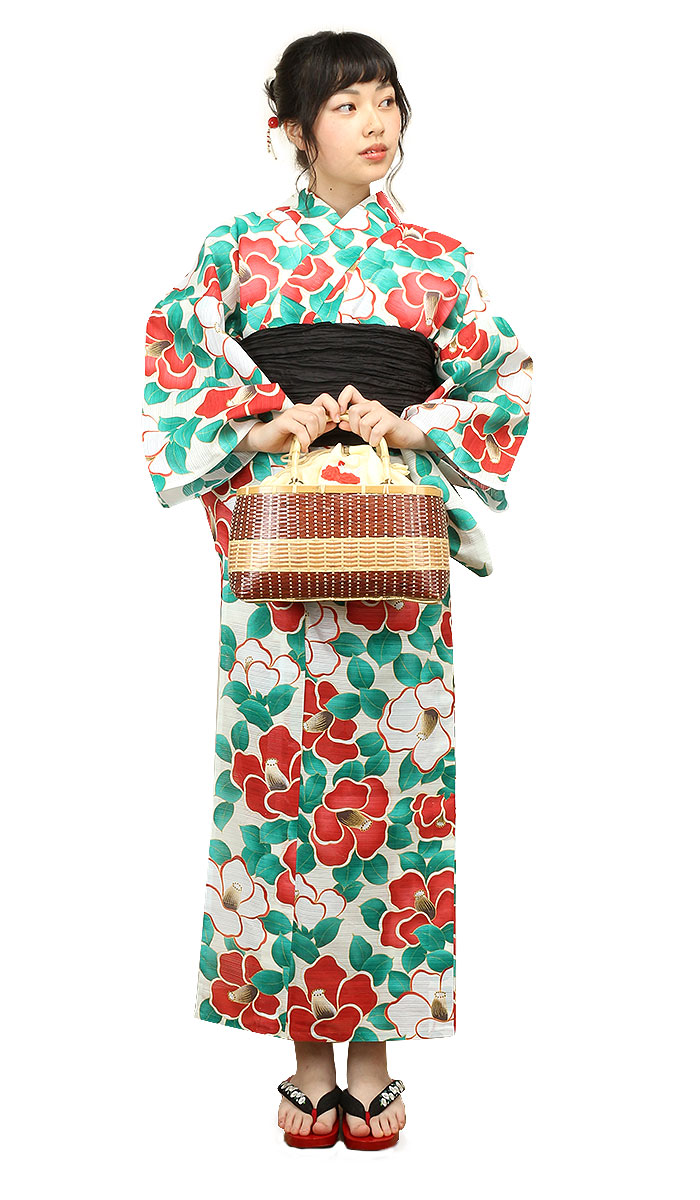 楽天市場】浴衣 レディース 単品 岡重 お仕立て上がり浴衣 クリーム