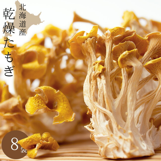 乾燥たもぎ茸 12g×8袋セット 北海道産キノコ【幻のきのこ 乾燥タモギタケ】健康きのこ 黄金キノコ 食物繊維・ミネラル豊富 長期保存 エルゴチオネイン ほしたもぎ 【メール便対応】