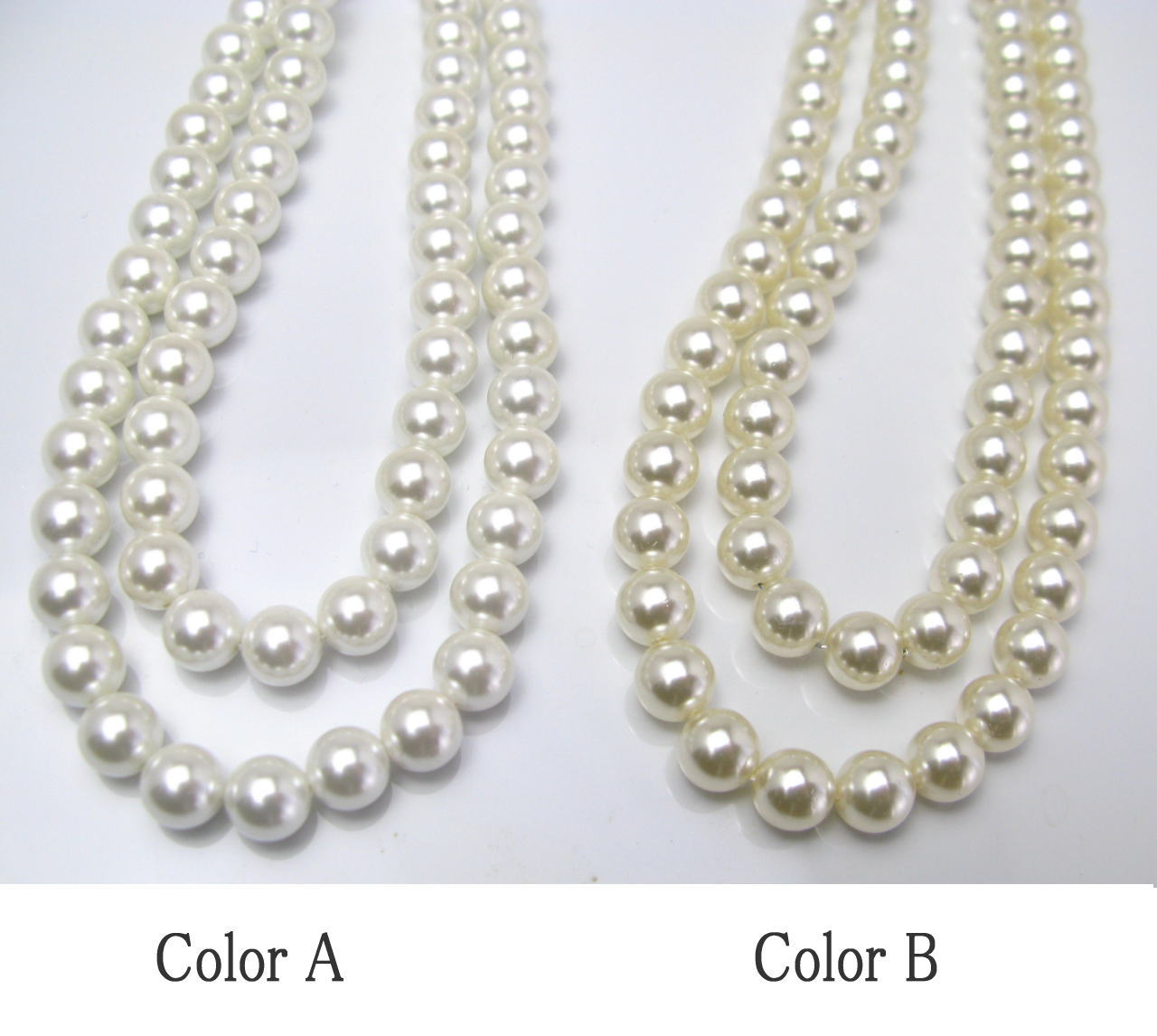貝パール ロング ネックレス 入学式 結婚式 8mm珠 90cm 100cm 日本製ナチュラルホワイト ネコポス送料無料 冠婚 祭