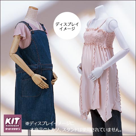 新しいコレクション マタニティトルソー パッド トルソー セット商品でお買得 白半艶消し簡易塗装マネキン 上半身 白トリコット張りフレキ腕あり股ありボディ 丸型スチール台 国産メーカー品 Fucoa Cl