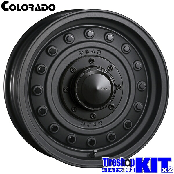 ダンロップ DUNLOP グラントレック GRANDTREK MT2 7.50R16 サマータイヤ ホイール セット 16インチ DEAN COLORADO 16×5.5J +20 5/139.7 マットチャコールブラック 4本セット 夏用 新品 ジムニー JB64 JB23 オフロード仕様|タイヤ屋 来人喜人 大樹寺店