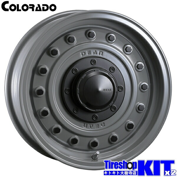 ヨコハマ YOKOHAMA ジオランダー GEOLANDAR M/T G003 235/85R16 サマータイヤ ホイール セット 16インチ DEAN COLORADO 16×5.5J +20 5/139.7 スティールグレー 4本セット 夏用 新品 ジムニー JB64 JB23 オフロード仕様