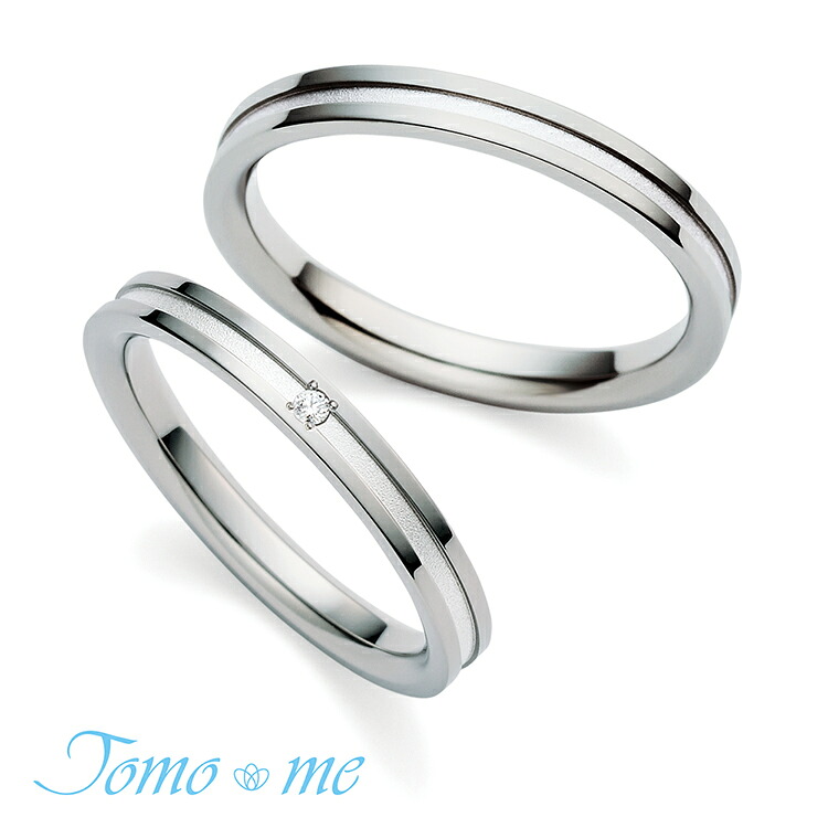結婚指輪 ペア ペアリング チタン 純チタン プラチナ マリッジリング 2本セット tomo me トモミ シンプル ストレート 鍛造 日本製 刻印無料 指輪 ブライダル 結婚記念日 夫婦 お揃い|KITAGAWA