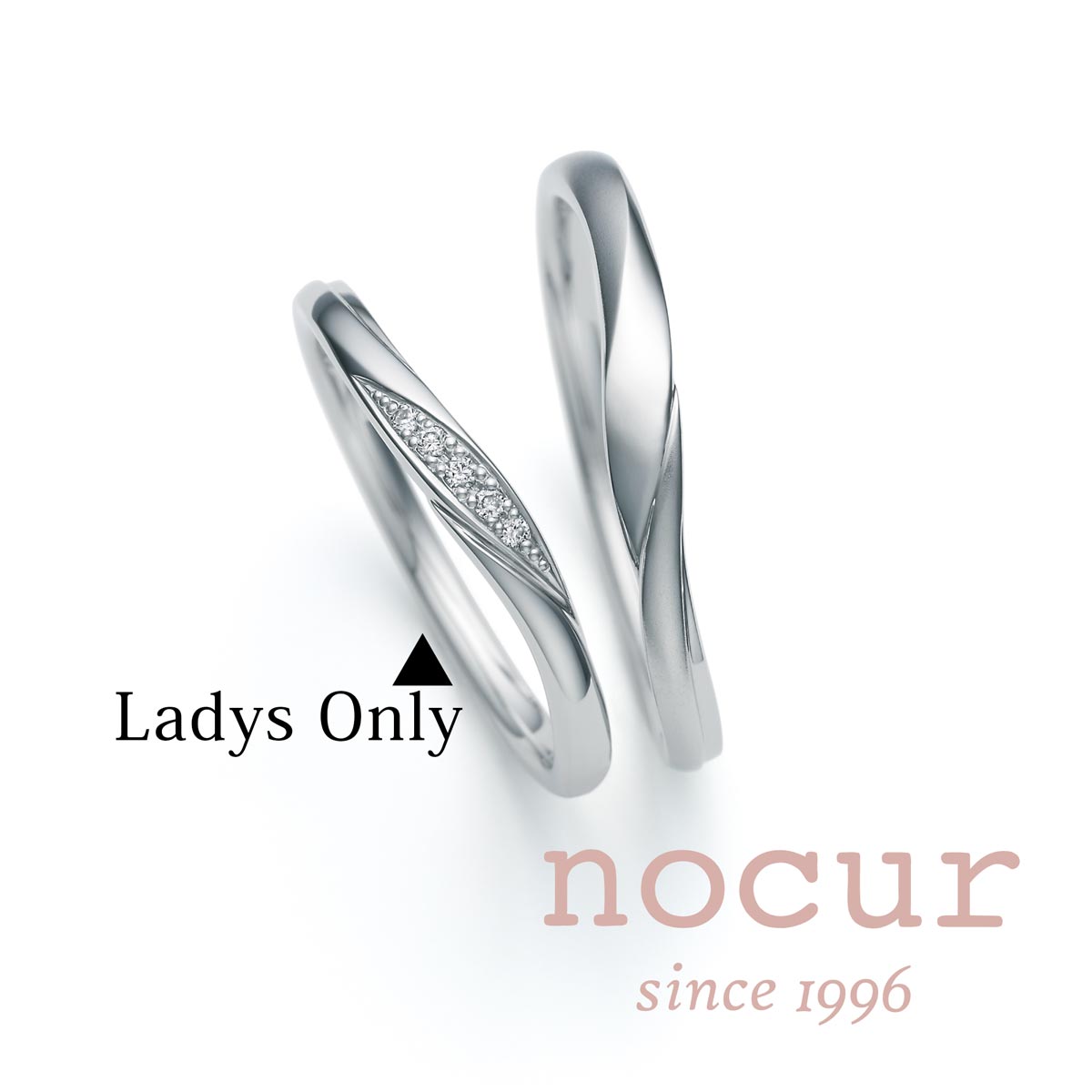結婚指輪 レディース プラチナ Pt900 マリッジリング 単品 nocur ノクル CN-640 ウェーブ S字 鍛造 日本製 誕生石対応 刻印無料 女性用 指輪 ブライダル 結婚記念日|KITAGAWA