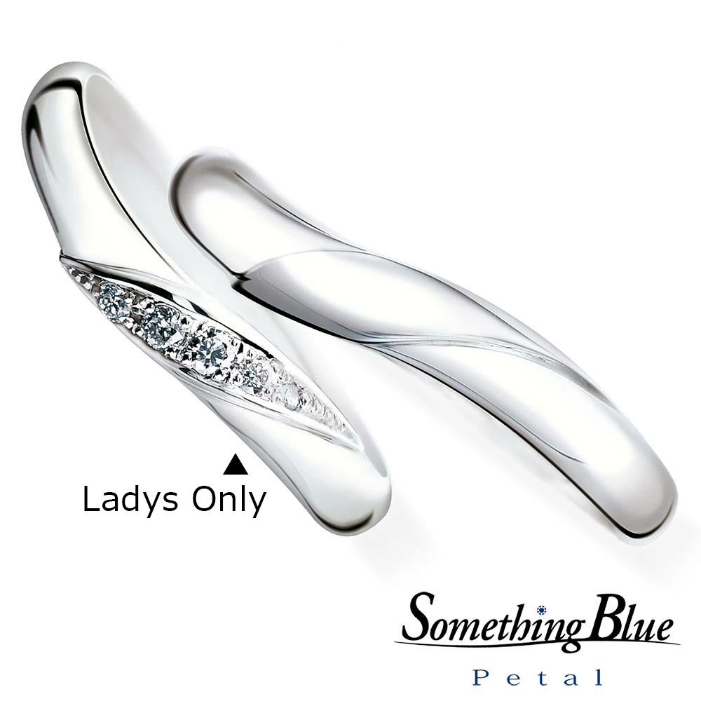 【ポイント20倍】【専用LINEで購入後も安心！】 女性用のみ SomethingBlue サムシングブルー 結婚指輪 プラチナ マリッジリング ダイヤモンドリング PT950 リング 結婚記念 結婚10周年 シンプル SB859レディース