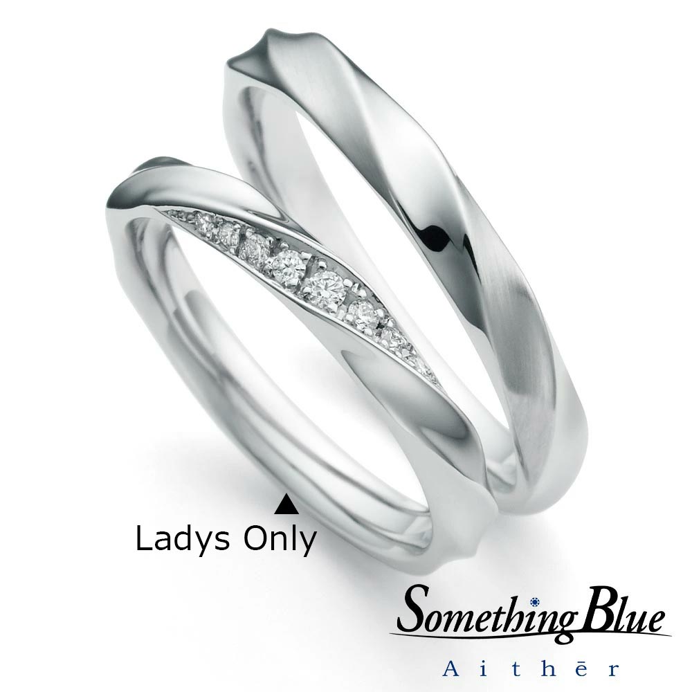 【ポイント20倍】【専用LINEで購入後も安心!】 女性用のみ SomethingBlue サムシングブルー 結婚指輪 プラチナ マリッジリング ダイヤモンドリング PT950 リング 結婚記念 結婚10周年 シンプル SH716レディース