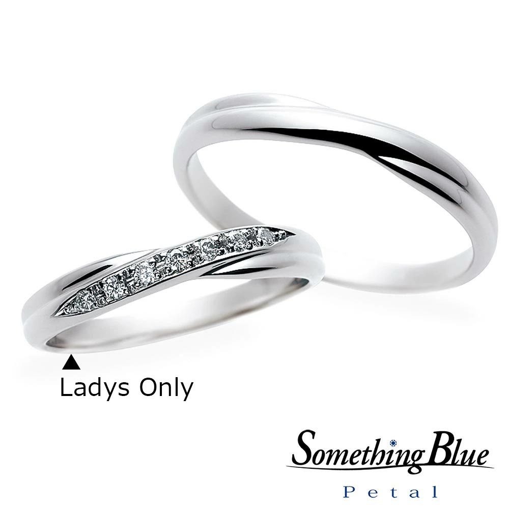 【ポイント20倍】【専用LINEで購入後も安心！】 女性用のみ SomethingBlue サムシングブルー 結婚指輪 プラチナ マリッジリング ダイヤモンドリング PT999 リング 結婚記念 結婚10周年 シンプル SP814レディース