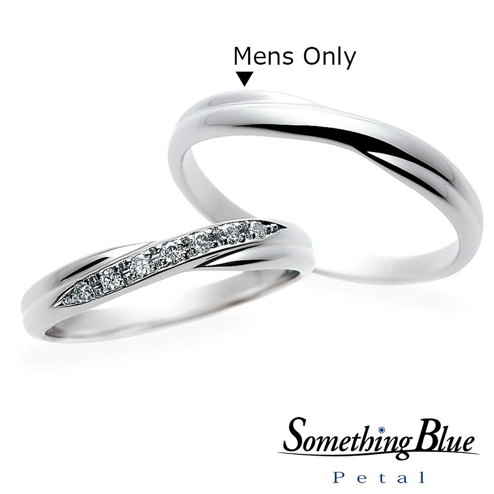【ポイント20倍】【専用LINEで購入後も安心！】 男性用のみ SomethingBlue サムシングブルー 結婚指輪 プラチナ マリッジリング ダイヤモンドリング PT999 リング 結婚記念 結婚10周年 シンプル SP809メンズ