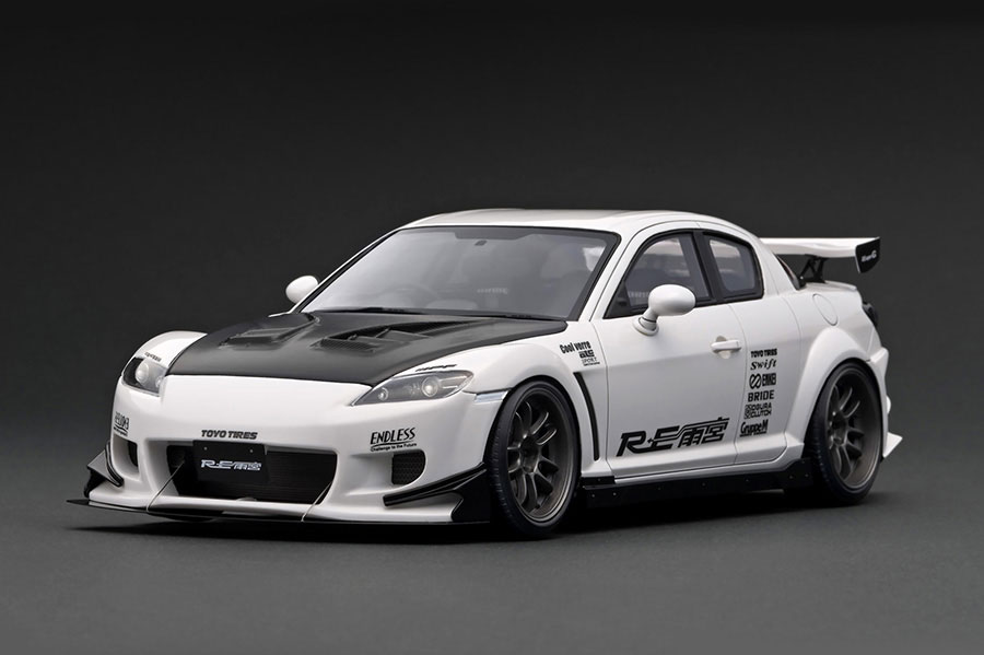 イグニッションモデル 1/18 マツダ RE雨宮 RX-8 (ホワイト) SE3P