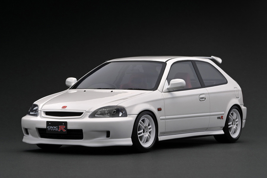 イグニッションモデル ホンダ シビック タイプＲ　FD2 ホワイト 1/18 IG3041 1/18 Honda CIVIC (EG6) Pearl White With Engine | LINE