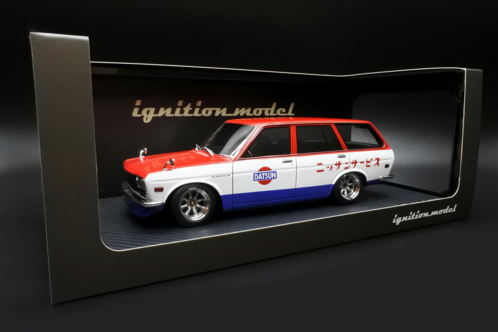 イグニッションモデル1/18 ダットサン　ブルーバードワゴン　レッド イグニッションモデル 1/18 ダットサン ブルーバード (510