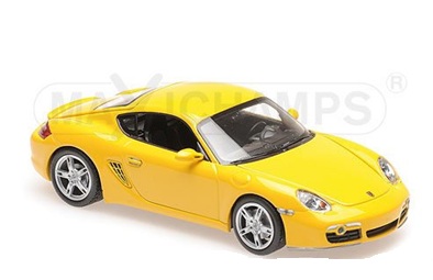 MAXICHAMPS 1/43 ポルシェ ケイマン S 2005 (イエロー) 987 前期