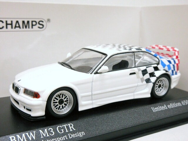 欧州限定 1/43 BMW E36 M3 GTR (ホワイト) モータースポーツデザイン 1993
