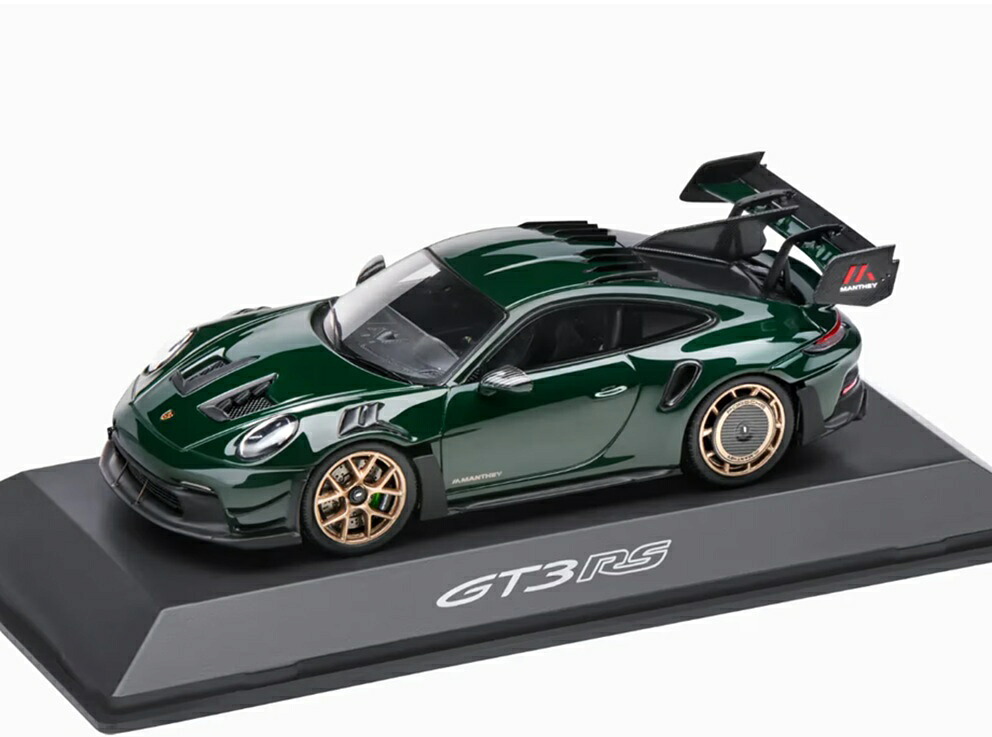 PORSCHE特注 1/43 ポルシェ911 GT3 RS Manthey Kit (グリーン) 2024 992型｜KITAGO BASE ミニカーショップ