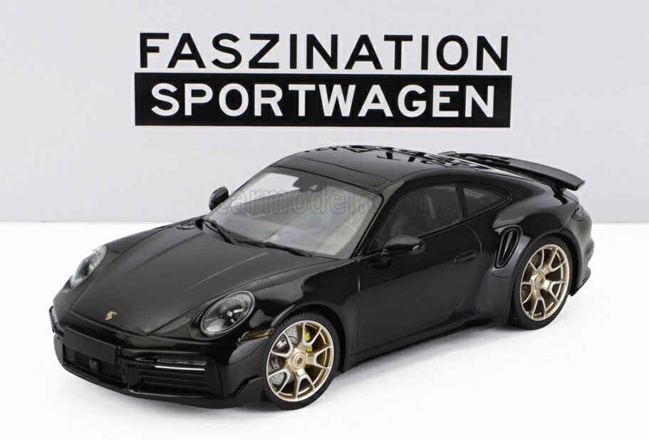 欧州限定 1/18 ポルシェ911 ターボS Sport Design (ブラック) 2024 992/1型|KITAGO BASE ミニカーショップ