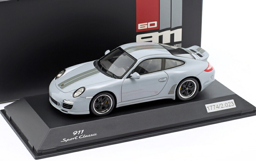 PORSCHE特注 1/43 ポルシェ911 スポーツ クラシック (スポーツグレー) 997型｜KITAGO BASE ミニカーショップ 20,625円