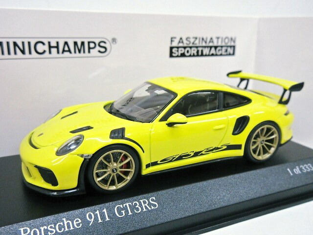楽天市場】欧州限定モデル 1/43 ポルシェ911 GT3 RS (イエロー