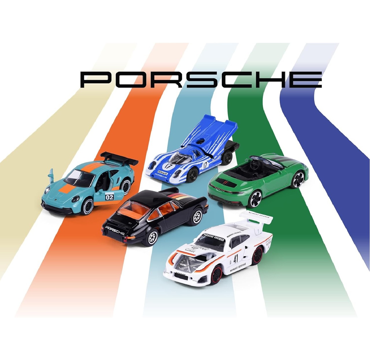 マジョレット 1/64 ポルシェ 5台 Pack Porsche Edition