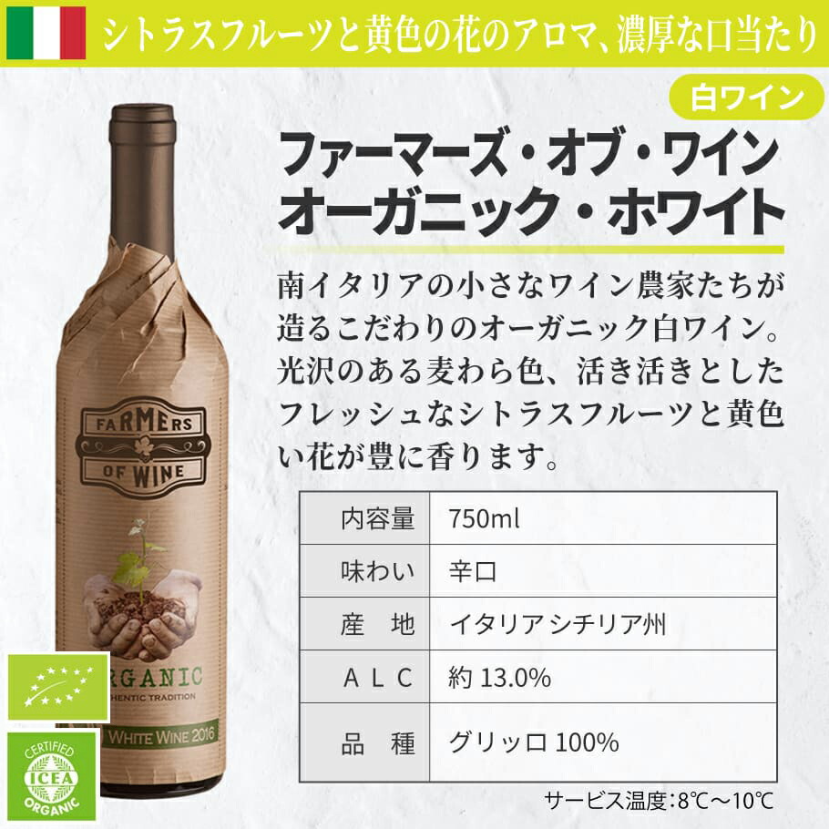 白ワインセット 送料無料 飲み比べ ワインセット 6本セット オーガニック入り フランス デイリー白ワイン 第02弾 2 570円off 国違い 白ワイン