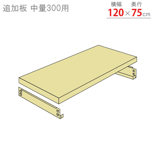 楽天市場】【個人宅も送料無料】 中量ラック300kg 単体 幅120×奥行75 