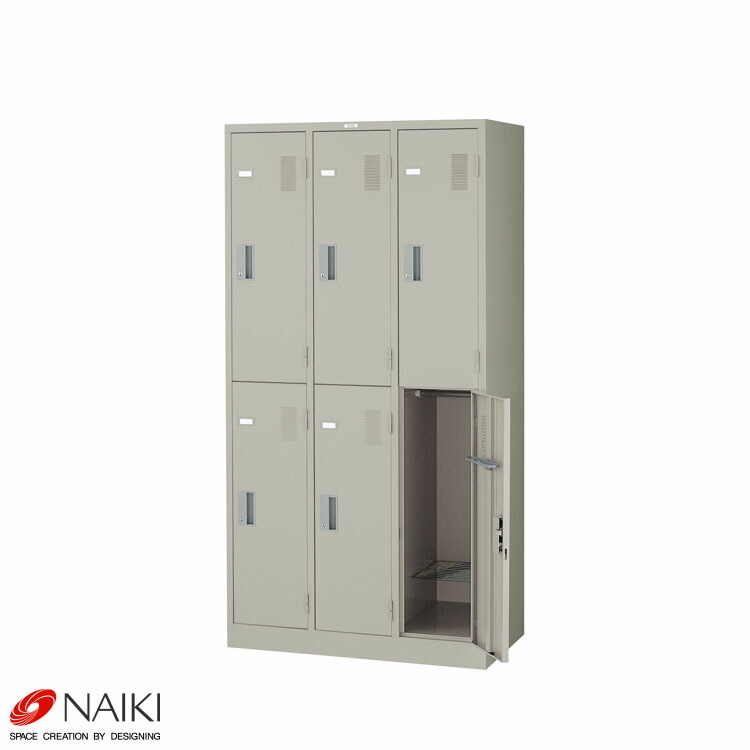 事務室調度品 ロッカー LK6N-AW 幅900×奥ぶかさ515×高さ1790粍 事務調度品 お勤め用調度品 法人向け調度品 事務室室内装飾 事務室納める スチール写真調度品 会社企業向け調度品 オフィスレイアウト 在宅細工物 テレ細工物 リモート細工物 ロッカー-インテリア・寝具・収納-オフィス家具