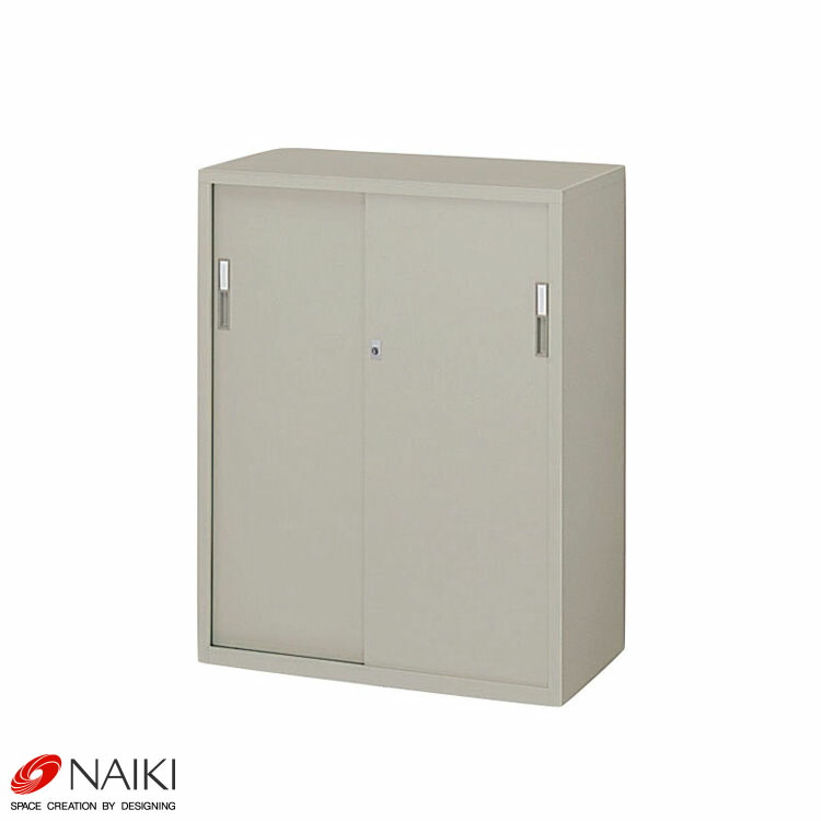 【個人宅も送料無料】 引違い書庫 HS311-AW 幅880×奥行400×高さ1110mm 【オフィス家具最安値に挑戦！】 【スチール棚 スチールラック 収納棚 収納ラック】