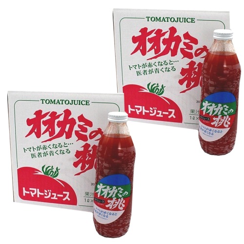 オオカミの桃 1000ml × 6本セット 楽天市場】【無塩】2024年産 オオカミの桃 1L×6本セット トマト